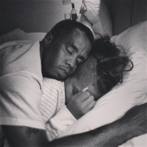 ... You Missed On Instagram Last Night: Diddy And Cassie Cuddle In Bed