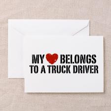 Semi Truck Greeting Cards