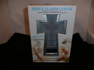 Details about HOLY BIBLE ALARM CLOCK NIGHT LIGHT INSPIRATIONAL QUOTES