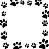 Tiger Paw Print Border | Paw Illustrations and Clip Art. 5,353 Paw ...