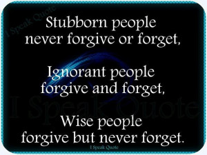 Stubborn people