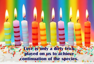 Happy birthday quote with candles wallpaper