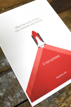 SHIP6 650x975 Space Exploration Illustrated Poster Quote