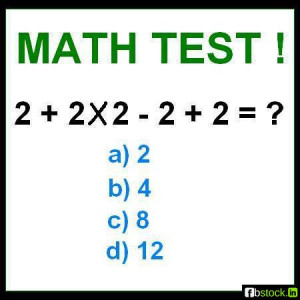 Funny Math Pictures Facebook Math test