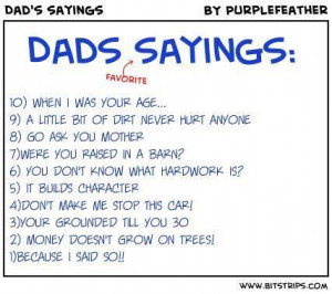 Daddy sayings