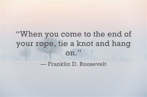Don't give up, hang on tight! #SocialWork Month