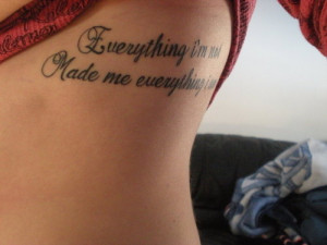 my first tattoo on my left rib cage