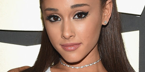 Ariana Grande's Grammy Dress 2015 Is A White Hot Versace Design With ...