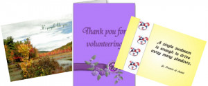 Volunteer Thank You Cards