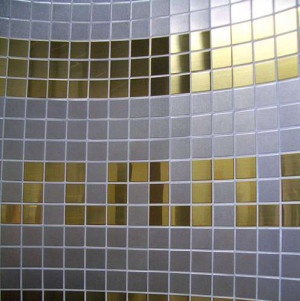 Mosaik Stahlfliesen Edelstahl Bad Fliesen Potsdam Brandenburg