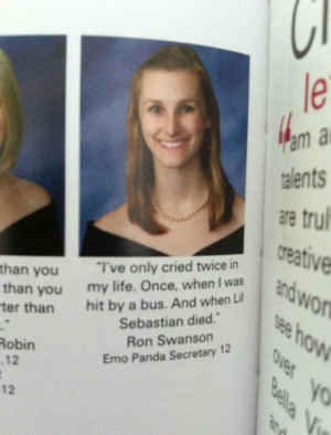 15 Hilarious Yearbook Quotes We Wish We'd Thought Of