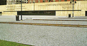 The Baltimore Holocaust Memorial is located at the intersection of ...
