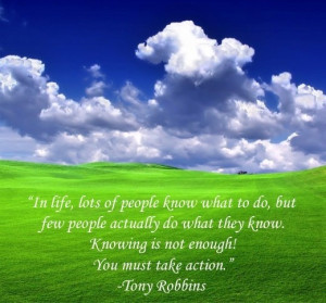 Tony robbins, quotes, sayings, motivational, action, life