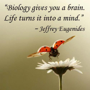 Biology gives you a brain. Life turns it into a mind.” — Jeffrey ...