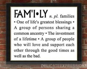 FAMILY definition - Vinyl Wall Art Lettering, Quotes, Decals by ...