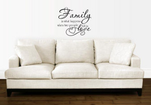 lot mix FAMILY FALL IN LOVE QUOTE VINYL WALL DECAL STICKER ART-DECOR ...