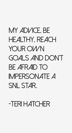 reach your own goals and don 39 t be afraid to impersonate a SNL star