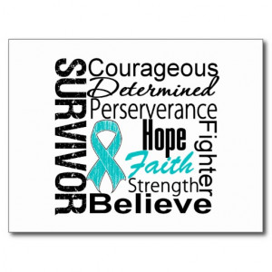 Ovarian Cancer Survivor Collage Postcard