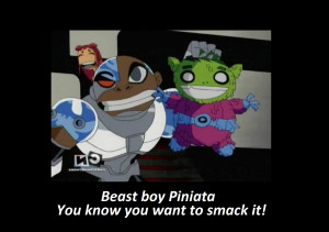 Beast boy piniata by 15btucker