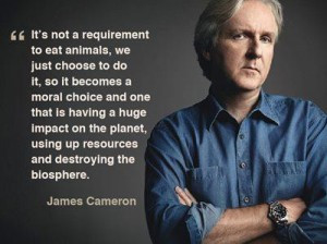 James Cameron goes Vegan