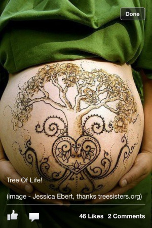 Tree of life henna tattoo