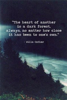 ... always, no matter how close it has been to one's own.