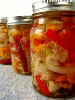 Canning Mexican Pickled Vegetables (without the wreck of my heart.)