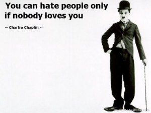 black and white poster Charlie Chaplin quote