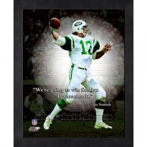 Home Collectibles Joe Namath Pro Quote