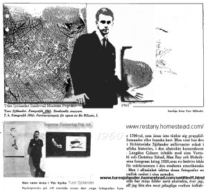 THE FIRST POP ART IST IN THE WORLD 1960 - 1965 was a Swede (not the ...