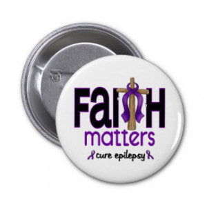 Epilepsy Faith Matters Cross 1 Buttons