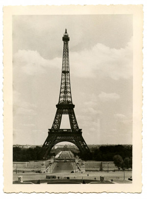 Vintage Image – Eiffel Tower – Old Photo