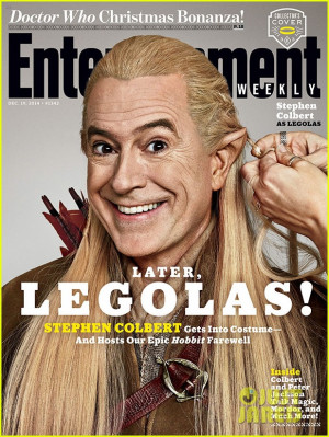 ... Colbert Dresses Up as 'The Hobbit' Characters on 3 Magazine Covers