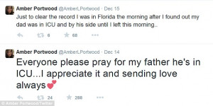 Please pray for my father': The 24-year-old tweeted that she had been ...