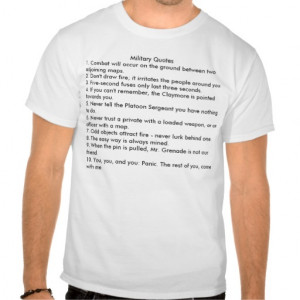 Military Quotes T-shirts & Shirts