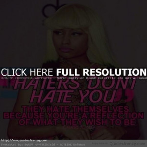 Nicki Minaj Quotes About Haters 3lliz haters nickiminaj quotes
