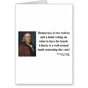 Ben Franklin Quote 2b Greeting Cards