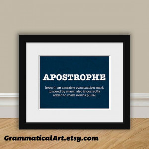 Humorous Grammar Definition Print Perfect by GrammaticalArt, $18.00Gag ...