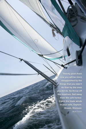 Motivational pic of the week #32: Mark Twain on Sailing
