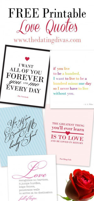 ... love quotes- can't wait to frame some of these free printables
