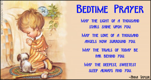 bedtime prayer may the light of a thousand stars shine upon you may ...