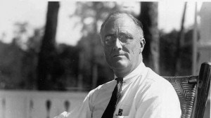 President Franklin D. Roosevelt looks decidedly less jolly than Bill ...