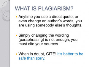 Quotes Plagiarism ~ Cite Your Sources: Techniques to Avoid Plagiarism ...