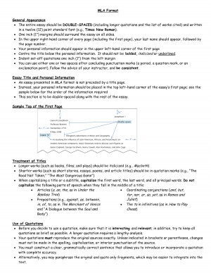 Essays in Mla Format