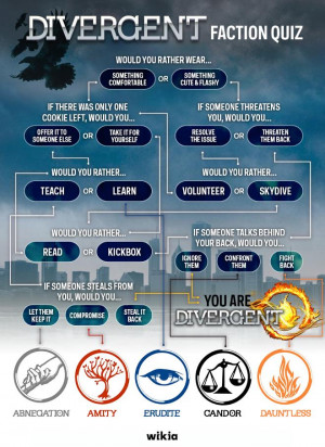 Divergent Faction Quiz Poster