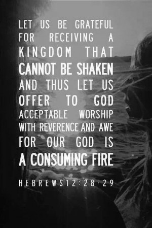 ... Kingdom that cannot be shaken...