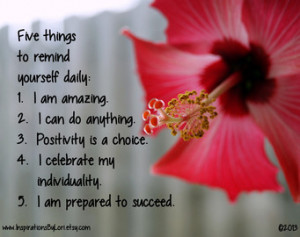 Positive affirmation photo 8x10, st ay positive thinking, motivational ...