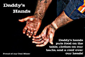 My Daddy's hands were always this way when he came home from Armco ...