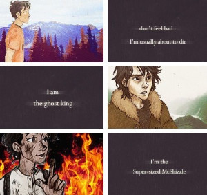Percy Jackson, Nico Di Angelo, and Leo Valdez quotes from Percy ...