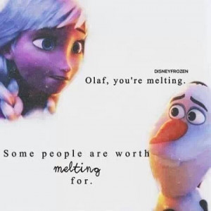 Disney Frozen Anna Olaf cute quote